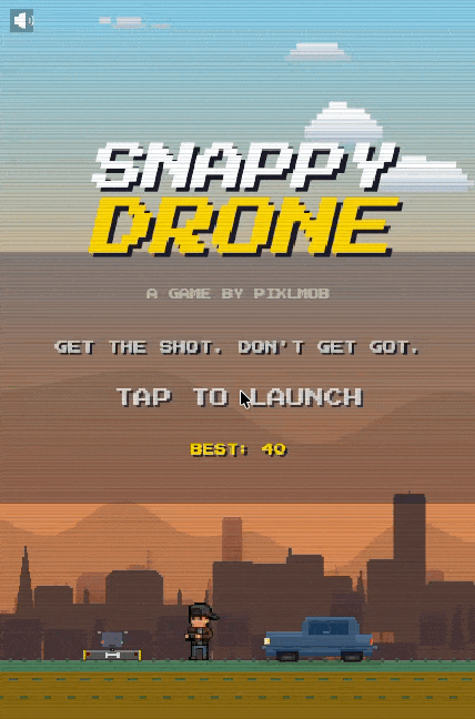 Animated Snappy Drone game preview